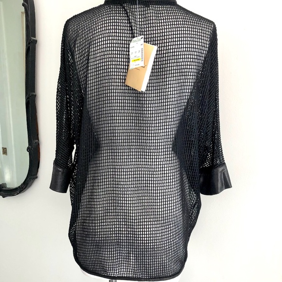 Mona Leah Couture Paris Black Mesh Jacket NWT - Picture 4 of 10